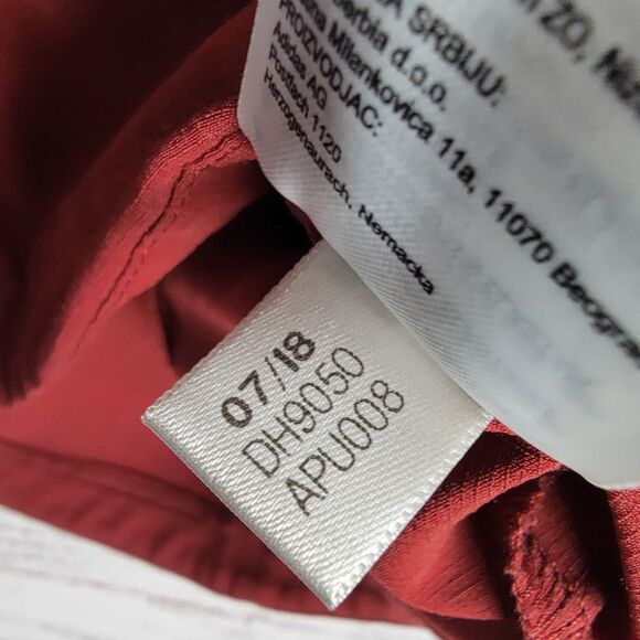 Adidas Mens Size S ID Woven Shell Hooded Anorak Jacket DH9050 Maroon Outdoor - Picture 7 of 8